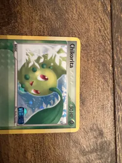 2005 Chikorita 51/115 Common Reverse Holo LP Unseen Forces Pokemon - Image 2