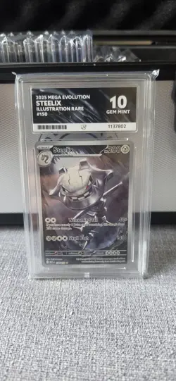 ACE 10 Steelix 150/132 Mega Evo Illustration Rare GEM 💎 MINT PERFECT SUBGRADES - Image 1