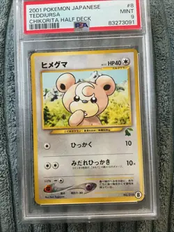 Teddiursa 8 Intro Pack Neo (Chikorita) Regular (Japanese) Half deck PSA 9 Mint - Image 2