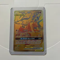 Pokemon TCG Reshiram and Charizard GX Tag SM247 Team Promo Card - Image 1