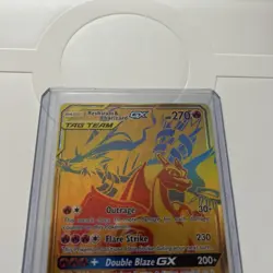 Pokemon TCG Reshiram and Charizard GX Tag SM247 Team Promo Card - Image 2