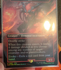 Ifrit Fury FOIL Unplayed NM MTG Final Fantasy X Secret Lair Bonus Card - Image 3