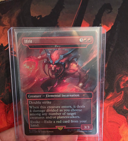 Ifrit Fury FOIL Unplayed NM MTG Final Fantasy X Secret Lair Bonus Card - Image 4