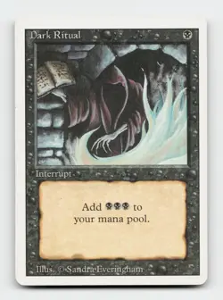 Dark Ritual Common Revised Edition Magic: The Gathering Cards - Image 1