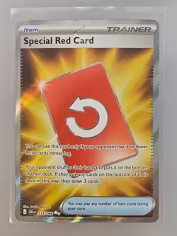 Special Red Card 113/086 Ultra Rare ME04: Chaos Rising Pokemon Near Mint - Image 1