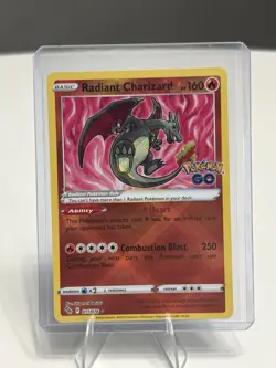 Pokemon TCG Radiant Charizard Holo Card Crown Zenith 011/078 - Image 1