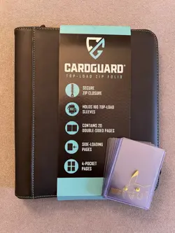 Cardguard Toploader Card Binder PLUS 8 Pokemon Toploaders- NEW, UNWRAPPED - Image 1