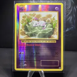 Pokemon TCG Mew 53/108 Reverse Holo card from the XY Evolutions set. - Image 1