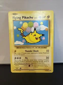 Pokemon TCG XY Evolutions 2016 Flying Pikachu Card 110/108 Rare MP - Image 1