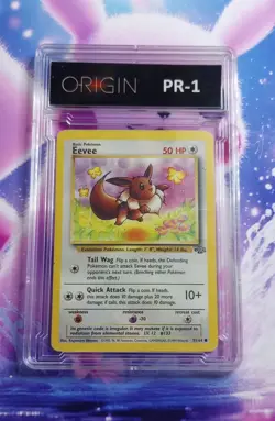 Vintage Original Poor Eevee 51/64 Graded PR 1 Pokemon Card Played Retired Cute - Image 1