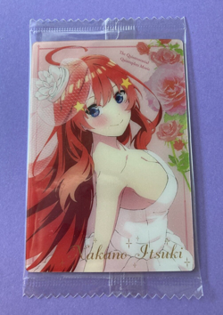 Itsuki 05 The Quintessential Quintuplets Wafer Card Very Rare BANDAI Japanese - Image 1