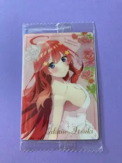 Itsuki 05 The Quintessential Quintuplets Wafer Card Very Rare BANDAI Japanese - Image 3
