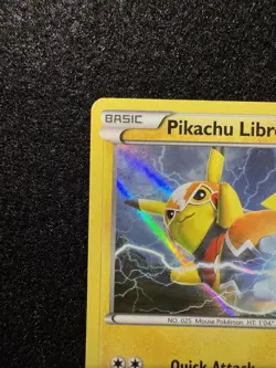 Pikachu Libre 30/30 Holo XY Trainer Kit Suicune Shattered Glass Pokemon Card LP - Image 3