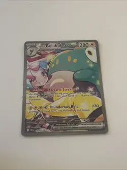 Pokemon TCG Iono's Bellibolt EX Journey Together Ultra Rare Holo Card 183/159 - Image 1