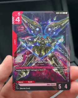 Gundam Card Game Kshatriya GD01-044 LR English - PACK FRESH - Image 1