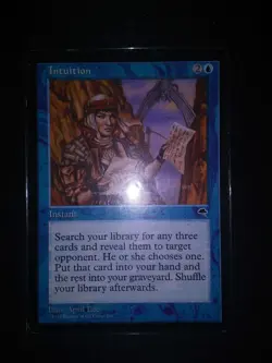 MTG - Intuition (Tempest) MP Moderate Play MTG Magic: The Gathering - Image 3