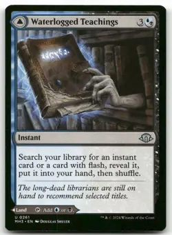 Waterlogged Teachings #261 MTG Modern Horizons 3 NM X1 - Image 1