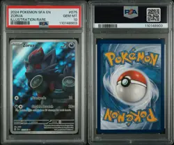 PSA 10 Zorua 075/064 IR Illustration Rare Shrouded Fable SFA Pokemon Card - Image 3