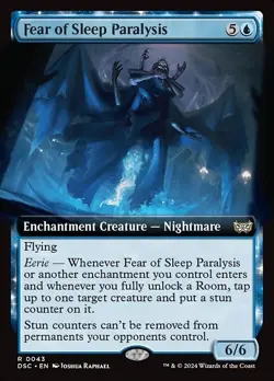 Fear of Sleep Paralysis * Extended Art * - DSC Duskmourn Commander - Image 1