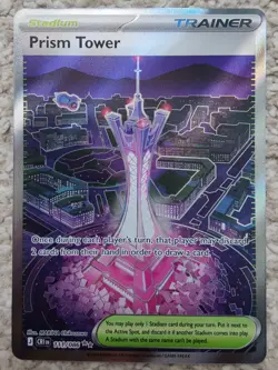 Pokemon TCG Prism Tower Full Art Chaos Rising CRI 111/086 NM - Image 1