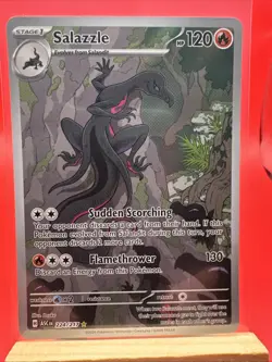 Salazzle 224/217 Illustration Rare Ascended Heroes Pokemon Holo Near Mint - Image 1