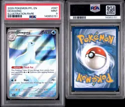 PSA 9 2025 Pokemon Dewgong 097/094 Me02: Phantasmal Flames Holo SIR - Image 3