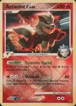 Pokemon TCG - Arcanine G - 15/147 - Crosshatch Holo - League Promo [Heavy Play] - Image 1