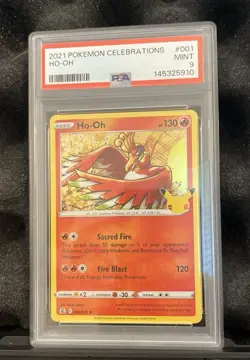 2021 Pokemon Celebrations 001 Ho-Oh - PSA 9 - Image 1