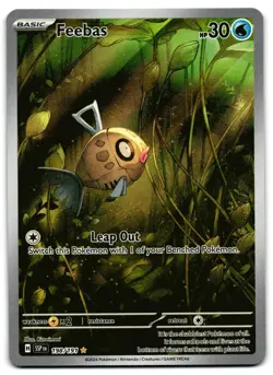 Feebas 198/191 - 🌊 Surging Sparks Illustration Rare Pokemon TCG 🖤 - LP - Image 1
