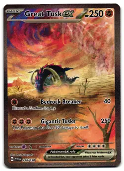 Great Tusk ex 246/198 - 🌊 Scarlet & Violet Pokemon TCG 🖤 - LP - Image 1