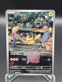 Pokemon TCG Pikachu 173/165 Scarlet & Violet 151 Illustration Rare, NM Condition - Image 1