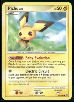 Pokemon - Pichu 45/100 Regular Stormfront LP - Image 1