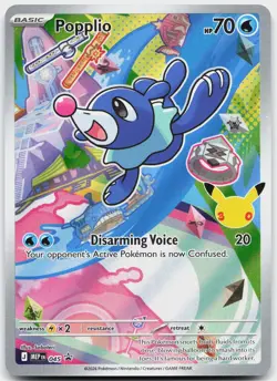Popplio 045 Holo Promo ME: Mega Evolution Promo Pokemon Holo Near Mint - Image 1