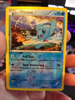 Phione 36/113 Legendary Treasures Reverse Holo Rare Pokemon Card RAW - Image 1