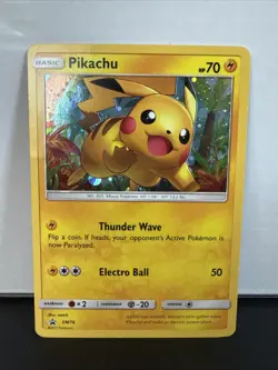 Pokemon TCG Black Star Promo Holo Pikachu SM76 NM Condition - Image 1