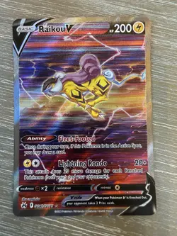 Pokemon Raikou V GG41/GG70 Holo V Rare Crown Zenith Galarian Gallery - Image 1