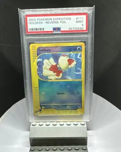 2002 Pokemon Expedition Golden #111 Reverse Foil PSA Mint 9 - Image 1