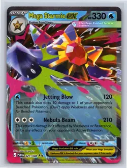 Mega Starmie ex 021/088 Double Rare Perfect Order Pokemon Holo Near Mint - Image 1