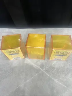 DRAGON SHIELD Yellow Deck Protectors Lot Of 3 Hold Over A 100 Cards - Image 4
