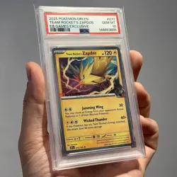 PSA 10 Team Rocket's Zapdos EB GAMES Promo 070/182 Destined Rivals Pokemon - Image 3