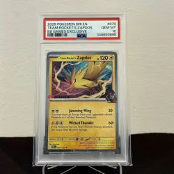 PSA 10 Team Rocket's Zapdos EB GAMES Promo 070/182 Destined Rivals Pokemon - Image 5