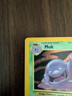 Pokemon Muk 13/62 Holo Fossil Unlimited Pokemon TCG - Near Mint NM - Image 3