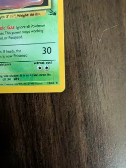 Pokemon Muk 13/62 Holo Fossil Unlimited Pokemon TCG - Near Mint NM - Image 5