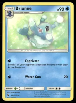 Brionne 66/214 Uncommon Lost Thunder Pokemon Near Mint - Image 1