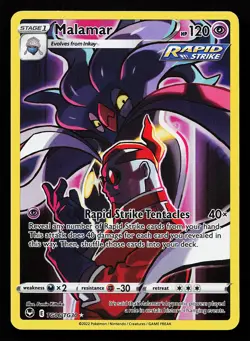 Malamar TG06/TG30 Ultra Rare Silver Tempest Pokemon Card - Image 1