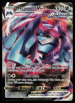 Metagross VMAX 113/198 Holo Chilling Reign Pokemon Card - Image 1