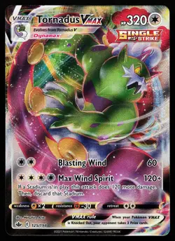 Tornadus VMAX 125/198 Holo Chilling Reign Pokemon Card - Image 1
