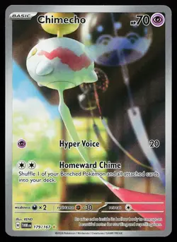 Chimecho 179/167 Holo Illustration Rare Twilight Masquerade Pokemon Card - Image 1