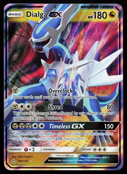 Dialga GX 100/156 Holo Ultra Prism Pokemon Card - Image 1