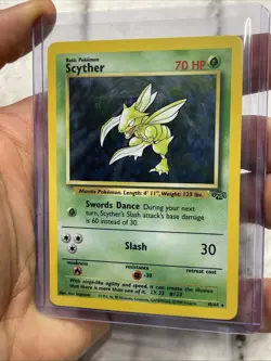 Scyther Holo 10/64 Rare Jungle Pokemon Card WOTC Vintage LP Lightly Played TCG - Image 2